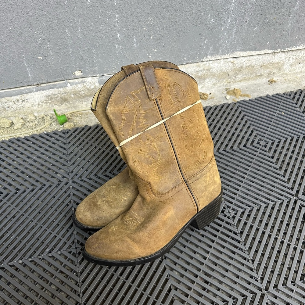 Tony Lama Tan Leather Western Boots